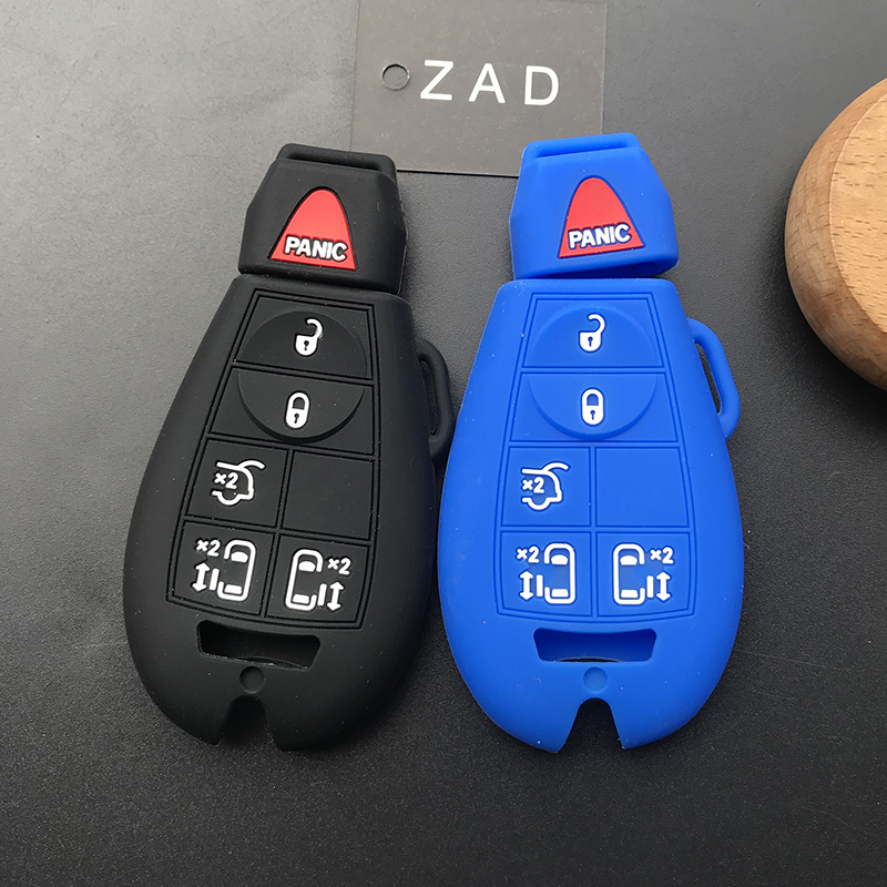 ZAD Ǹ  ڵ Ű Ŀ ̽  ĿǴ  ׷ ĳ꿡  fob ȣ ũ̽ Ÿ   Ű/ZAD silicone rubber car key cover case protect fob for Jeep Commander Dodge